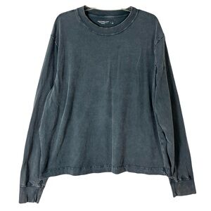 Abercrombie & Fitch Premium Essentials Long Sleeve Tee Men’s Large Blue Faded
